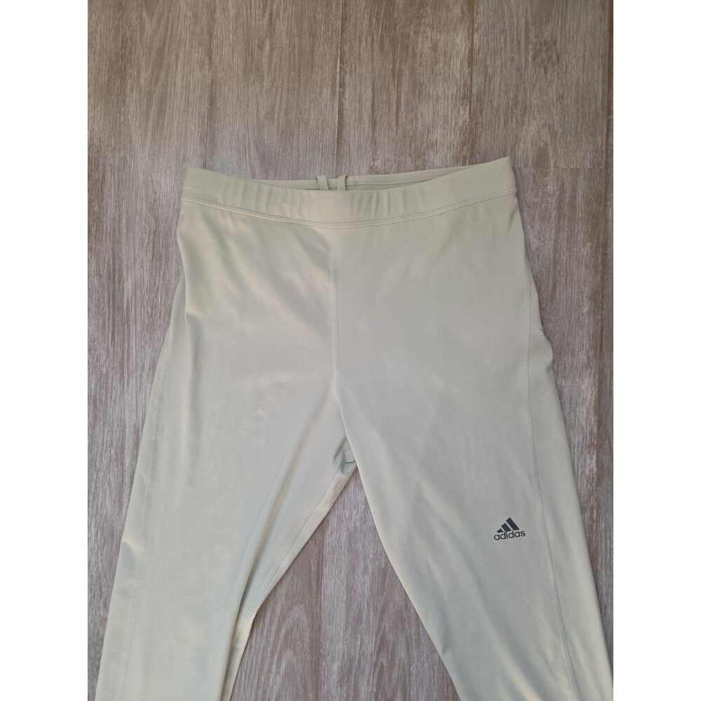 Adidas AEROREADY Light Sage Green High Rise Performance Leggings Women’s L EUC - Picture 2 of 9